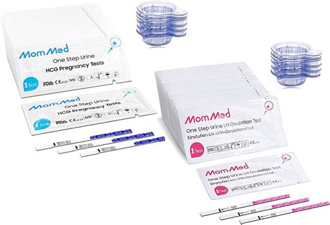 MomMed 50 Ovulation Test Strips And 25 Pregnancy Tests With Free Urine