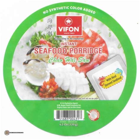 3725 Vifon Instant Seafood Porridge Vietnam The Ramen Rater