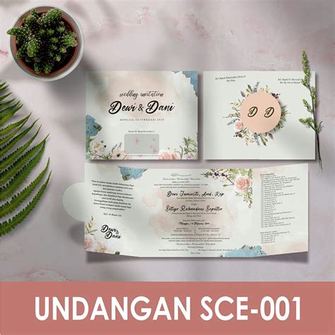 Jual Blangko Undangan Griya SCE 001 Free File Setting Corel Shopee