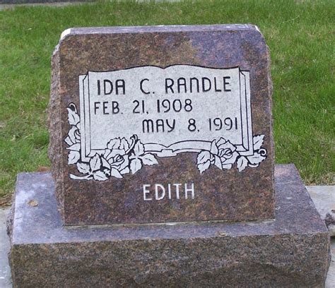 Ida Edith Caroline Laube Randle 1908 1991 Find A Grave Memorial