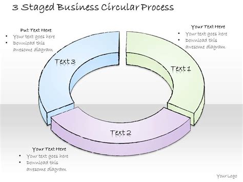 2502 Business Ppt Diagram 3 Staged Business Circular Process Powerpoint