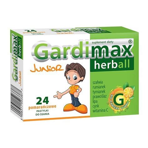 Gardimax Herball Junior Pastylki Do Ssania Szt Zdrowie