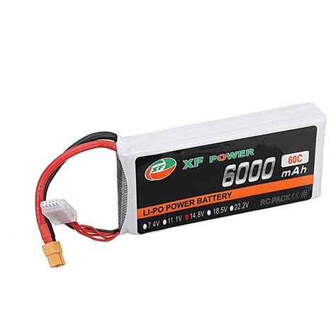 New XF POWER 14 8V 6000mAh 60C 4S Lipo Battery XT60 Plug For RC Car