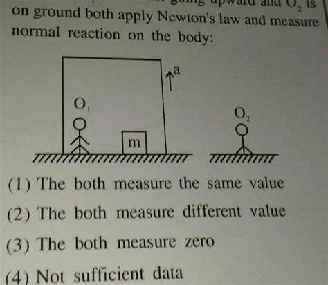 [answered] 2 On Ground Both Apply Newton S Law And Measure Normal Kunduz