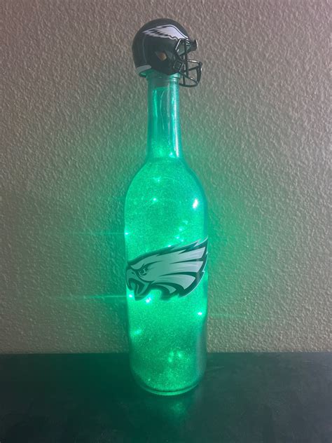 Philadelphia Eagles Led Lighted Bottle Etsy