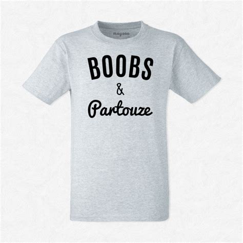 T Shirt Homme Gris Boobs Partouze Mayooo T Shirts Et Accesoires