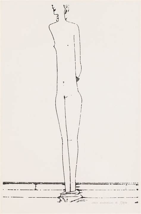 Jerzy Nowosielski Standing Nude Mutualart