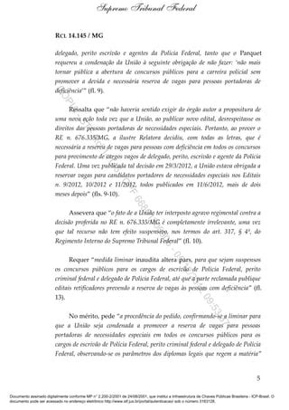 Íntegra da decisão da Ministra Carmen Lúcia PDF