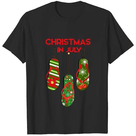 Santa Flip Flop Christmas In July Decorations T Shirt Sold By Gary