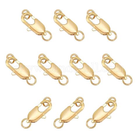 Shop PandaHall Elite Brass Lobster Claw Clasps For Jewelry Making