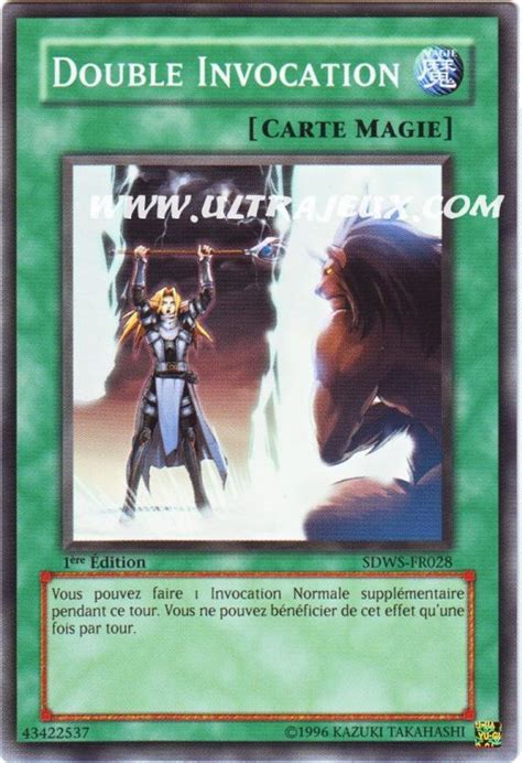 Double Invocation Sdws Fr028 Carte Yu Gi Oh Cartes à Lunité