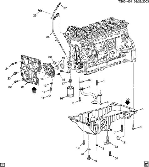 Trailblazer Wd Engine Asm L L Part Oil Pump Pan And Related