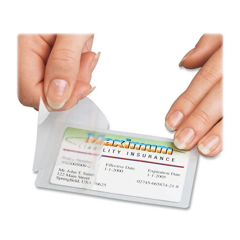 3M Scotch Self-sealing Laminating Business Card Pouches - LD Products