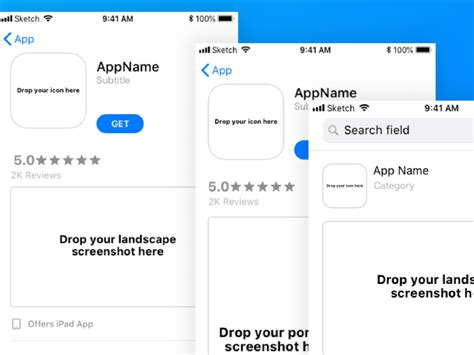App Store Preview Template Sketch Freebie Download Free Resource For