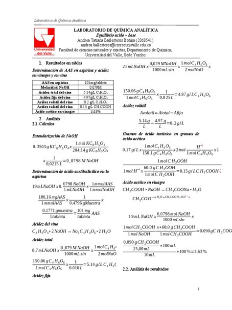 Acido Base | PDF