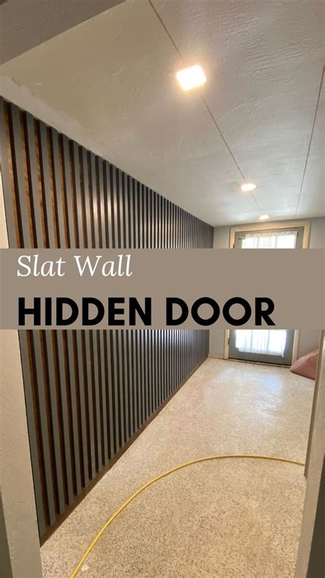 Slat Wall With Hidden Door Hidden Doors In Walls Hidden Door Slat Wall