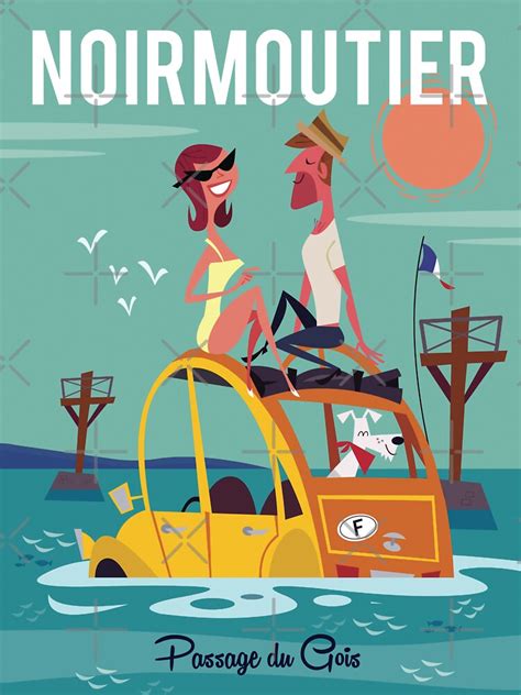 Noirmoutier Poster Sticker By GAGodel Redbubble