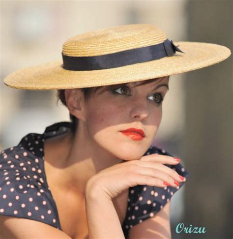 Natural Straw Boater Hat Lady London Boater By Andtheylovedhats £310