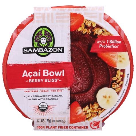 Sambazon® Organic Berry Bliss Acai Bowl 6 1 Oz Kroger