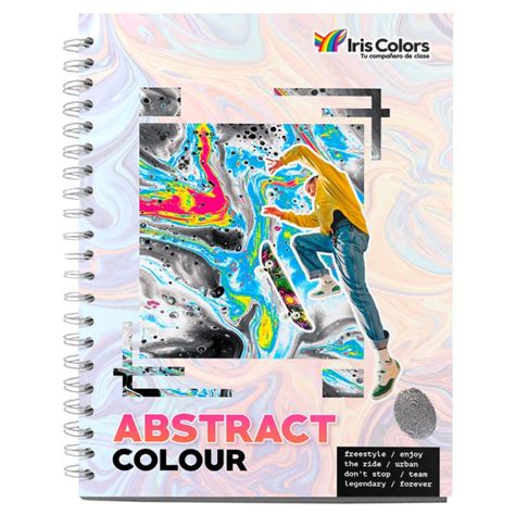 Cuaderno Abstract Colour Iris Colors