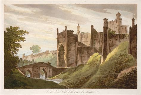 A British Painting of Munger Fort, in Bihar India. Built in 14th ...