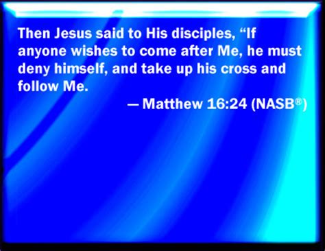 Bible Verse Powerpoint Slides for Matthew 16:24