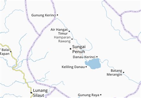 Kaart Michelin Sungai Penuh Plattegrond Sungai Penuh Viamichelin