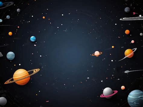 Premium Photo | A space background with planets and planets