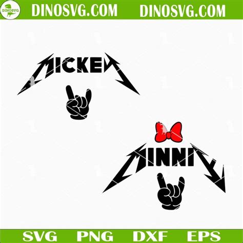 Mickey And Minnie Rock N Roll SVG Disney Rock SVG Rocker Mickey