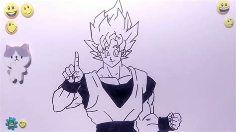 How To Draw Goku Super Saiyan Step By Step Easy Comment Dessiner