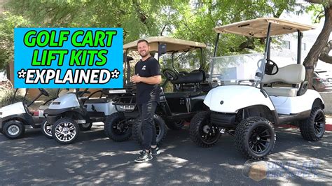 Lifted Vs Non Lifted Golf Cart Golf Cart Lift Kits Explained Youtube