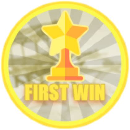 1st Win Roblox