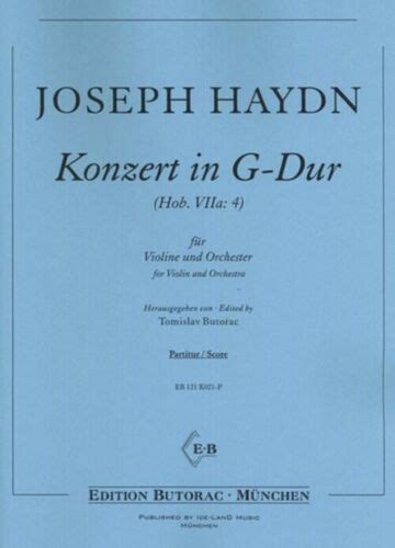 Franz Joseph Haydn Konzert G Dur Hob VIIa 4 für Violine und Orchester