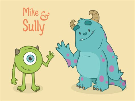 Mike And Sully By Vic Bell On Dribbble