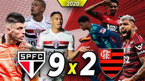 SÃo Paulo 9 X 2 Flamengo Placar Agregado Brasileirão Copa Do Brasil 2020 Veja Os Gols Youtube