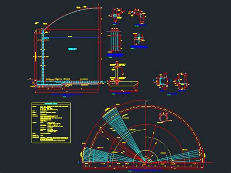 Reservorio Circular Apoyado De M En Autocad Librer A Cad