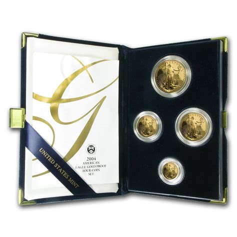 U.S. Mint - 2004-W 4-Coin Proof American Gold Eagle Coin Set (w/Box ...