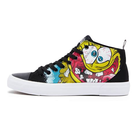 Akedo X Spongebob Squarepants Black Signature High Top Clothing Zavvi Uk