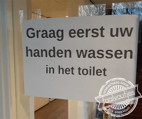 Wassen In Toilet Taalvoutjes