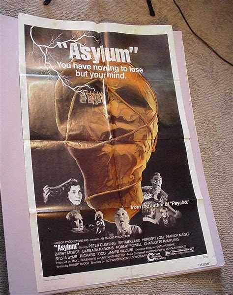 Asylum Movie Poster 1972 Original One Sheet 41x27 Horror Peter Cushing