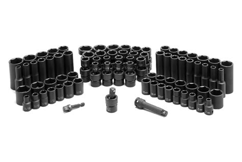 Grey Pneumatic® 1281 38 Drive Saemetric 6 Point Standard And Deep Impact Socket Set 81