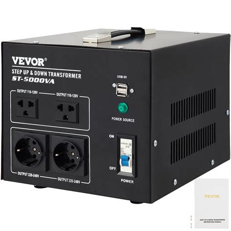 VEVOR Transformador Elevador Reductor De Voltaje 3500W Convertidor 110V