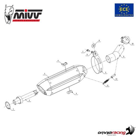 Mivv Exhaust Slip On Suono Approved Steel Yamaha Fz8 Fazer 8