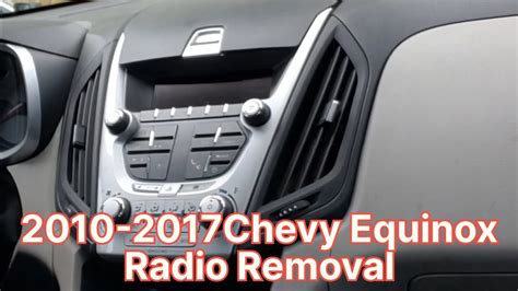 How To Remove Radio For Chevy Equinox 2010 2017 Youtube