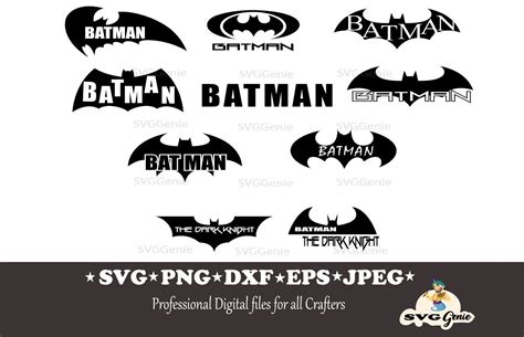 Batman Svg Dark Knight Svg Batman Silhouette Marvel Svg Superhero