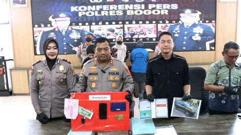 Polres Bogor Tangkap Pelaku Penipuan Dan Penggelapan Berkedok Pinjol