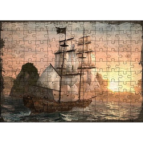 Tablomega Ahşap Mdf Puzzle Yapboz Yelkenli Gemi Dalgalar 120 Fiyatı