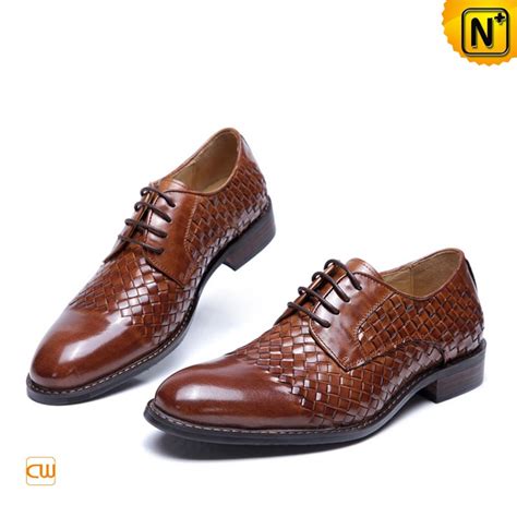 Mens Lace up Business Dress Shoes Brown CW761325