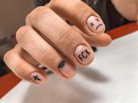 маникюр Mens Nails Punk Nails Hippie Nails