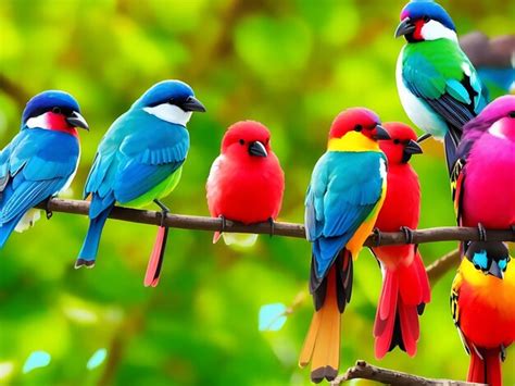 Premium Photo | Colorful birds high resolution image